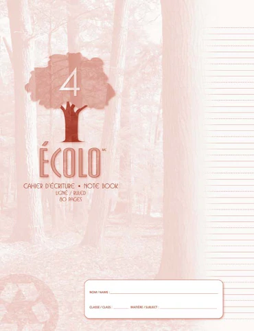 Écolo #4 Interlined-Dotted Notebook (80 pages)